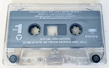 Social Distortion: Somewhere Between Heaven and Hell cassette